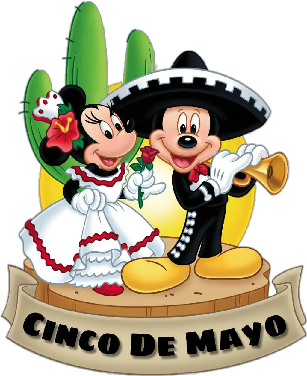 Cincodemayo Disney Mickey Minnie Mickeymouse Animated Feliz Cinco De Mayo Png Mickey And Minnie Png