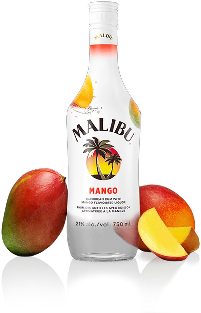 Malibu Rum Mango 1l Malibu Mango Png Malibu Rum Logo