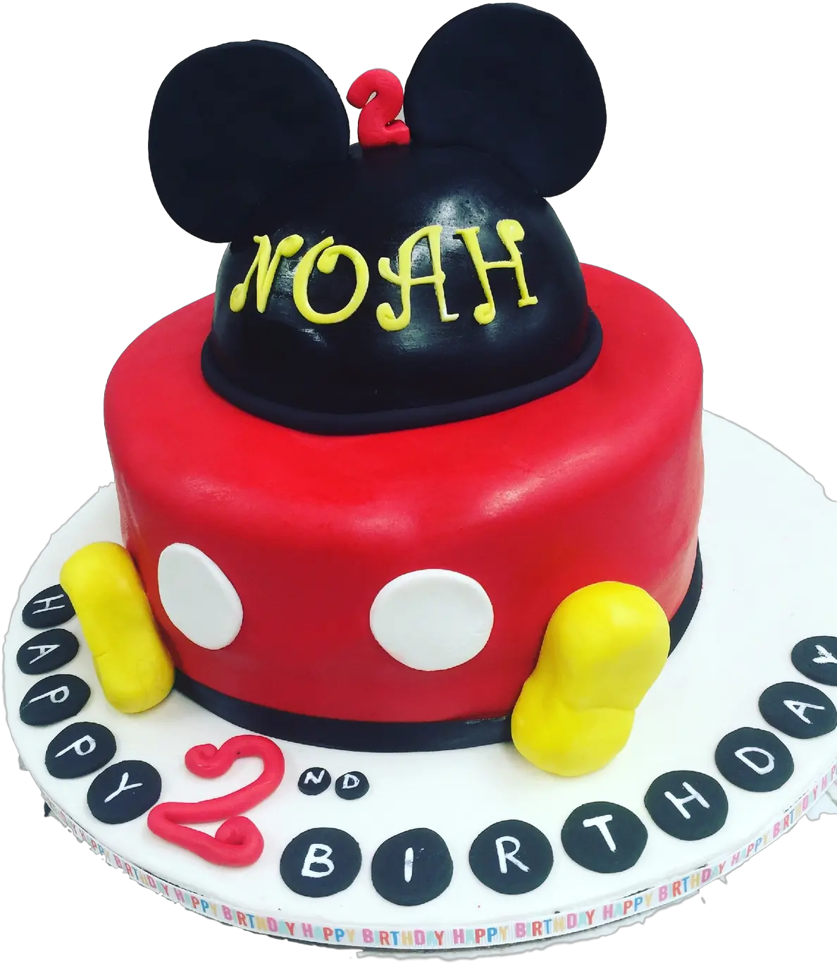 Download Mickey Mouse 2nd Birthday Cake Birthday Cake Png 2nd Birthday Mickey Mouse Cakes Birthday Cake Png png