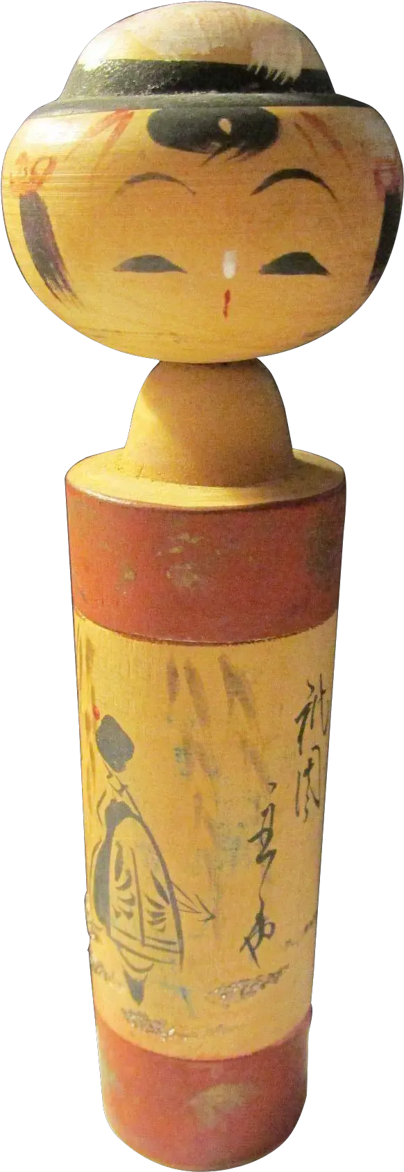 Kokeshi 4 Inch Geisha Under Weeping Willow Tree Figurine Png Weeping Willow Png