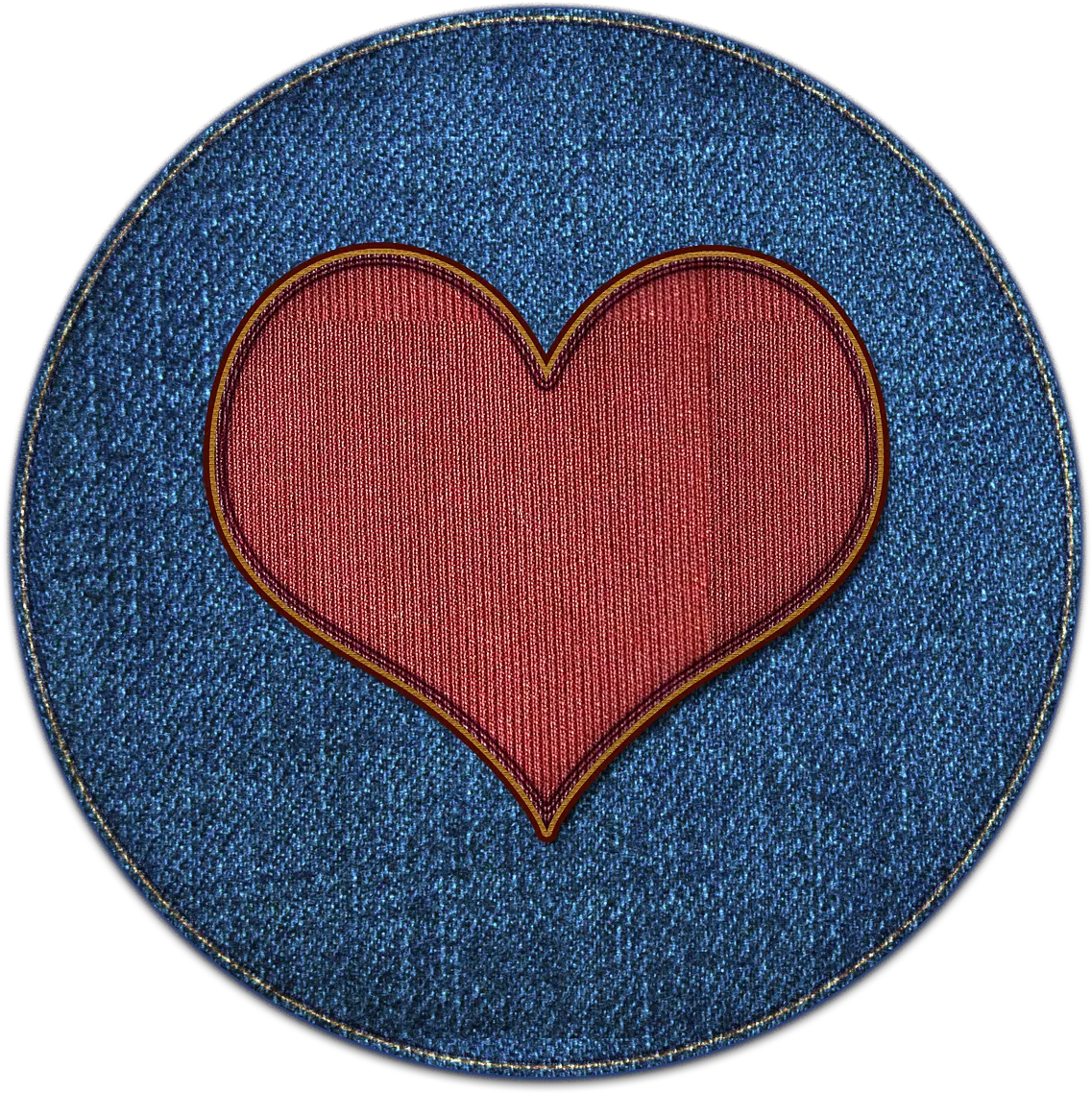 Heart Patch Icon Girly Png Bay Icon Denim