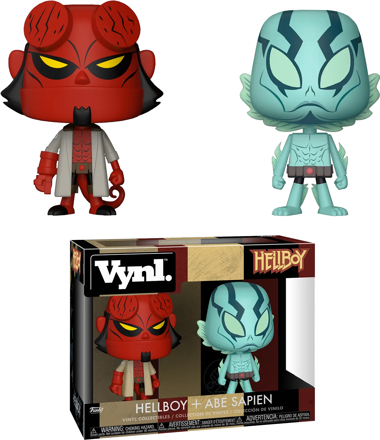 Hellboy Hellboy And Abe Sapien Vynl Vinyl Figure 2pack Funko Hellboy And Abe Png Hellboy Png