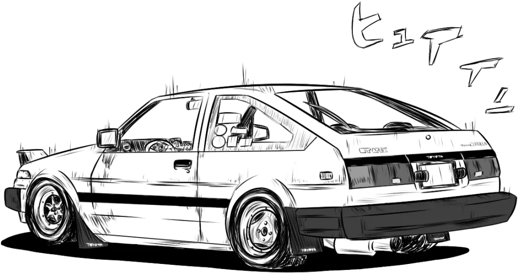 Muffled Eurobeat In The Distance Toyota Ae85 Png Initial D Png