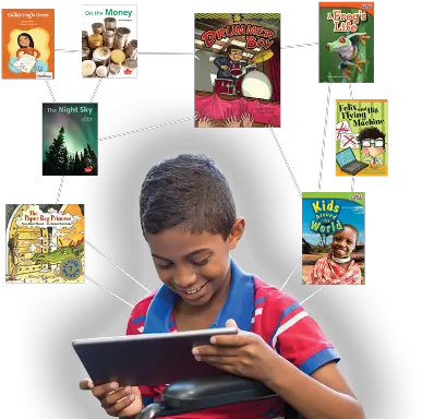 Pearsonschoolcanadaca Spark Reading Boy Png Kids Reading Icon