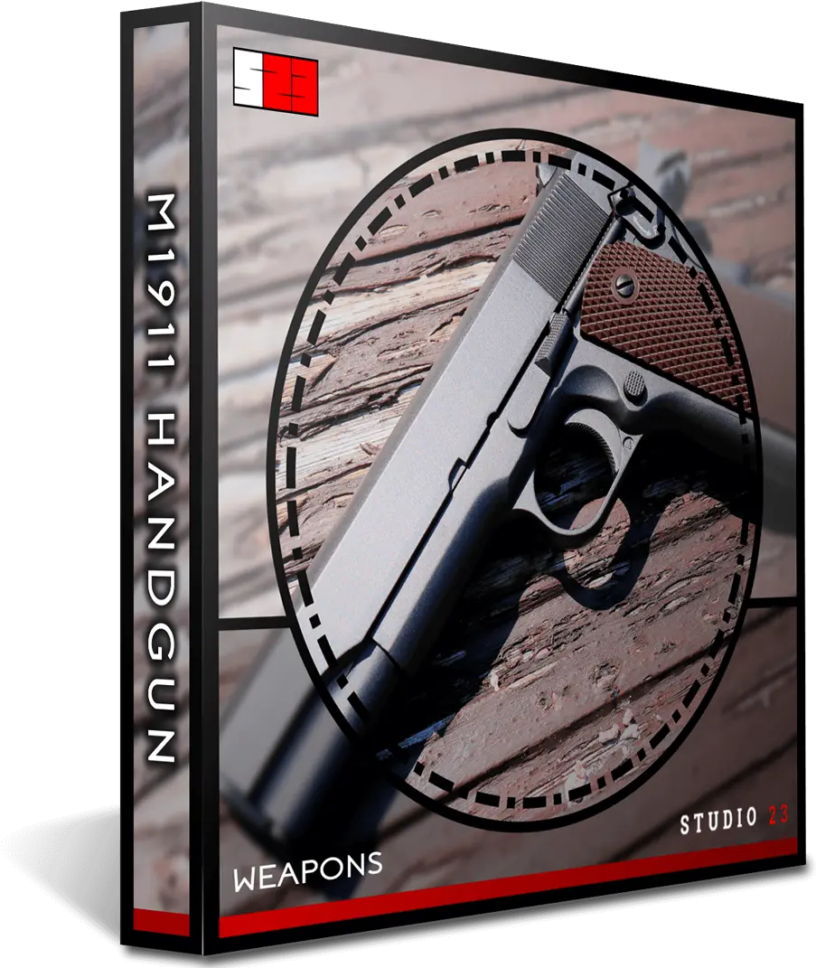 S23 M1911 Handgun Crankset Png Gunshot Effect Png