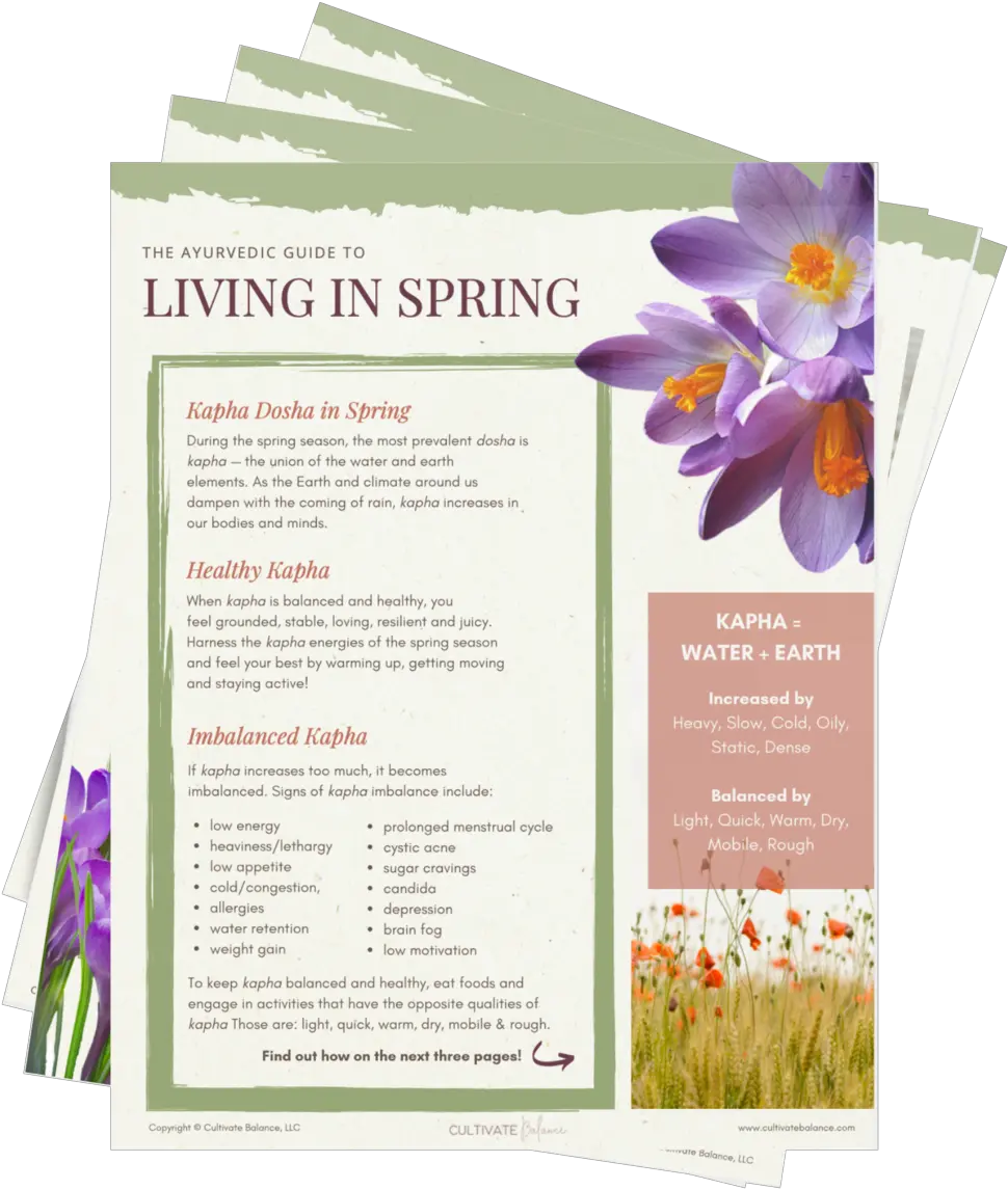 The Ayurvedic Guide To Living In Spring Autumn Crocus Png Spring Season Icon