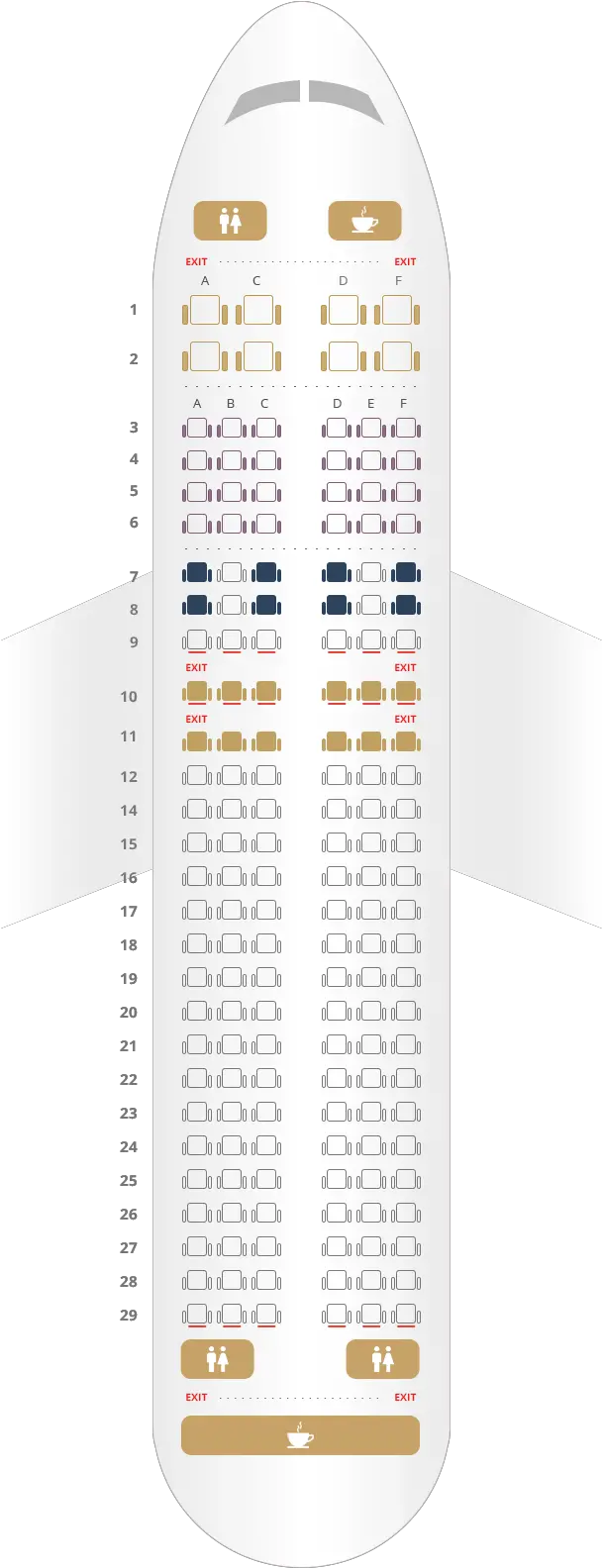 Vistara Seat Map Details And Aircraft Information Seating Plan Vertical Png Airbus Icon