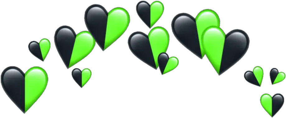 Hearts Heart Crown Tiara Sticker By Proomo Black And Yellow Hearts Png Heart Crown Transparent png