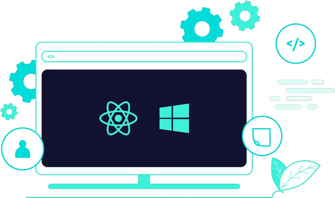 How To Build A Desktop App With React Native For Windows Windows 10 Png React Js Icon