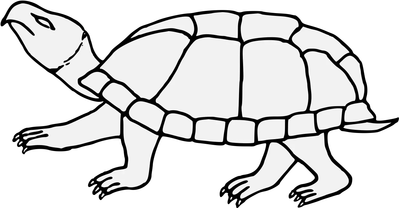 Tortoise Traceable Heraldic Art Line Art Png Tortoise Png