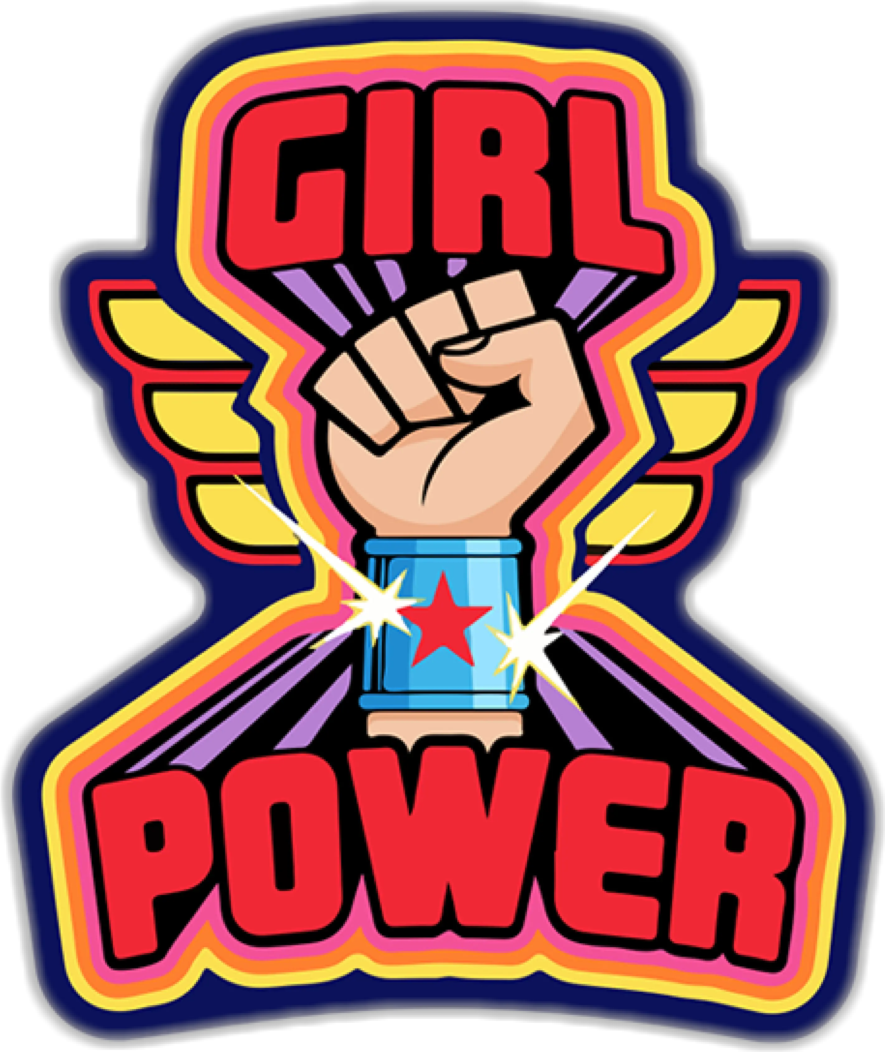 Girl Power Girlpower Wonderwoman Woman Womanpower Stick Png Wonder Logo No Background