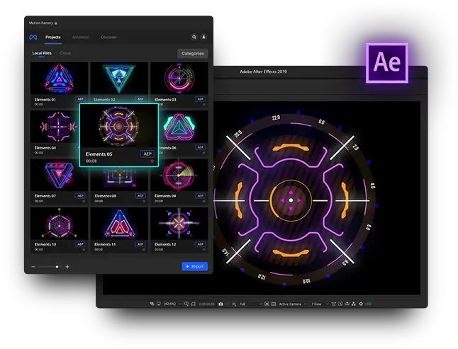 Cyberpunk Hud Motion Pack After Effects Language Png Hud Icon