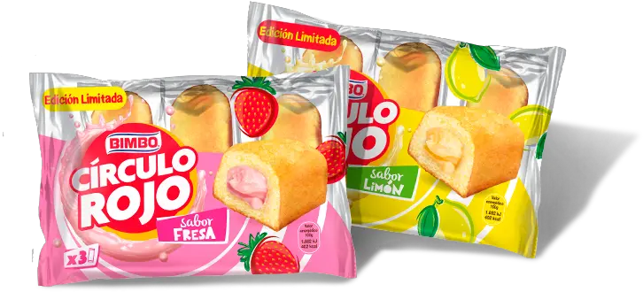 Circulo Rojo Pastelitos Bimbo Snack Png Circulo Rojo Png