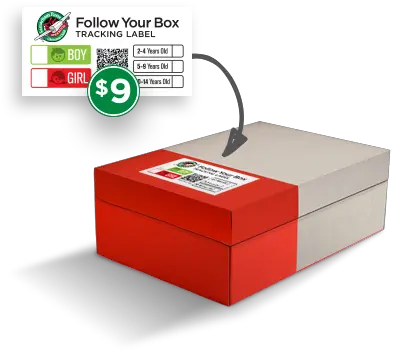 Follow Your Box Tracking Labels Christmas Day Png Transparent Box