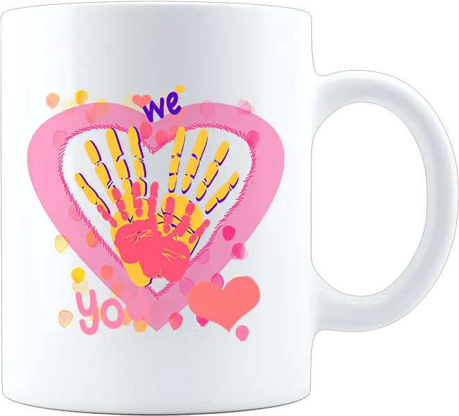 White Handprint Png Tap To Expand Coffee Cup 751375 Mug Handprint Png