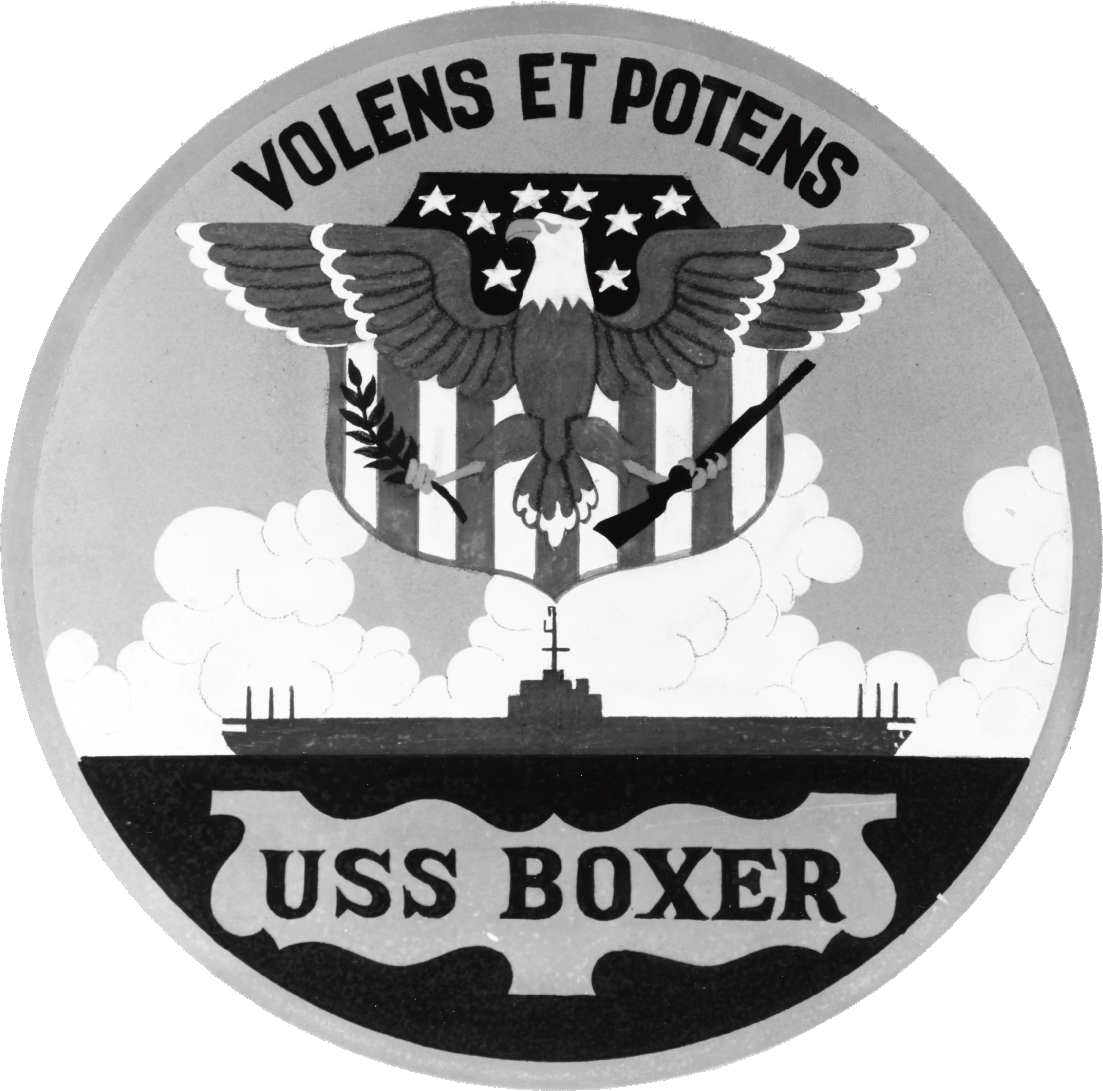 Fileuss Boxer Lph 4 Insignia In 1959 Nh 64827knpng Uss Boxer Logo Boxer Png
