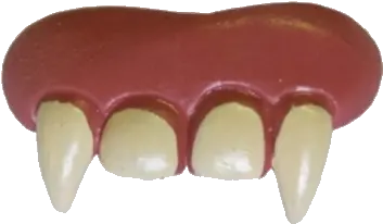 Horror Teeth Dentures Fangs Horizontal Png Fangs Transparent
