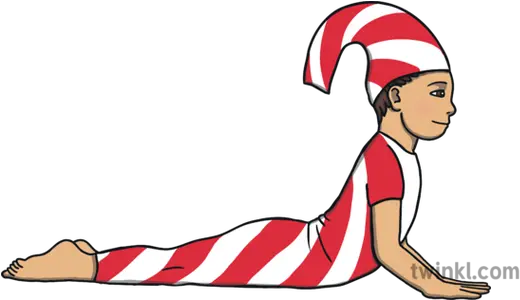 011061 Cobra Pose Christmas Candy Cane For Women Png Christmas Candy Png