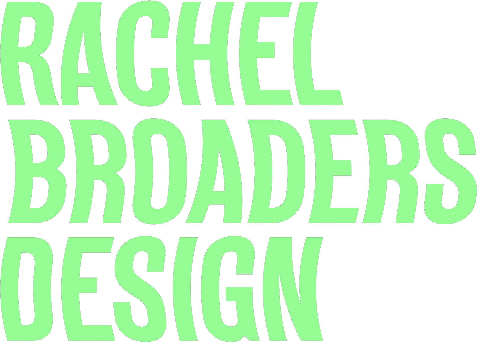 Rachel Broaders Design Poster Png Rb Logo