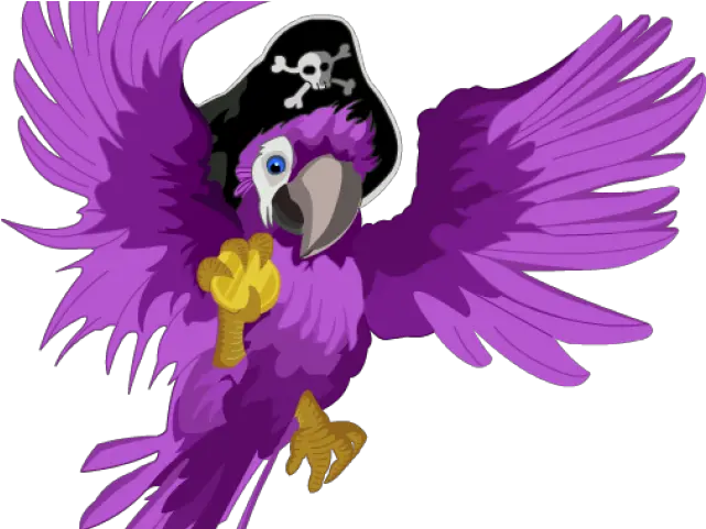 Download Hd Macaw Clipart Pirate Parrot Pirate Paroot No Background Png Pirate Parrot Png