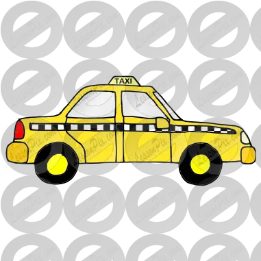 Taxi Picture For Classroom Therapy Use Great Taxi Clipart Png Cab Icon