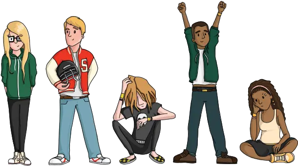 Teen Cartoon Png Image Teenagers Drawing Teen Png