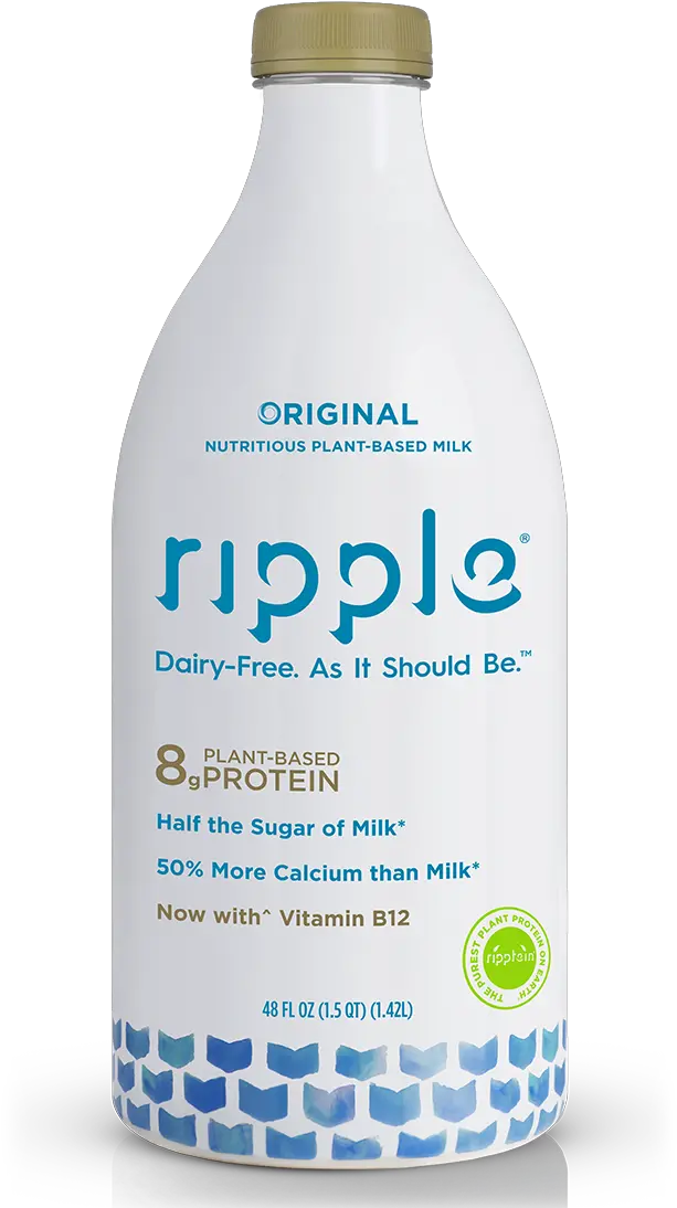Ripple Foods Nutritious Pea Milk Ripple Original Milk Png Ripples Png