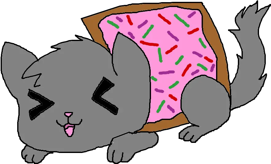Cat Gif Cat Gif Png Background Nyan Cat Transparent