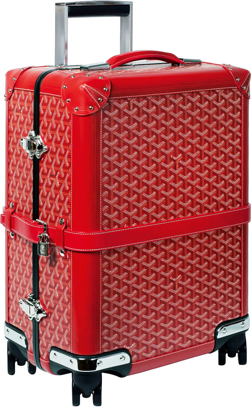 Suitcase From Goyard Bourget Goyard Luggage Png Goyard Logo