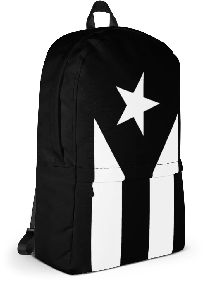 Puerto Rico Black Flag Backpack Tienda Boriken Puertorico Black Flag Shirt Png Puerto Rico Flag Png