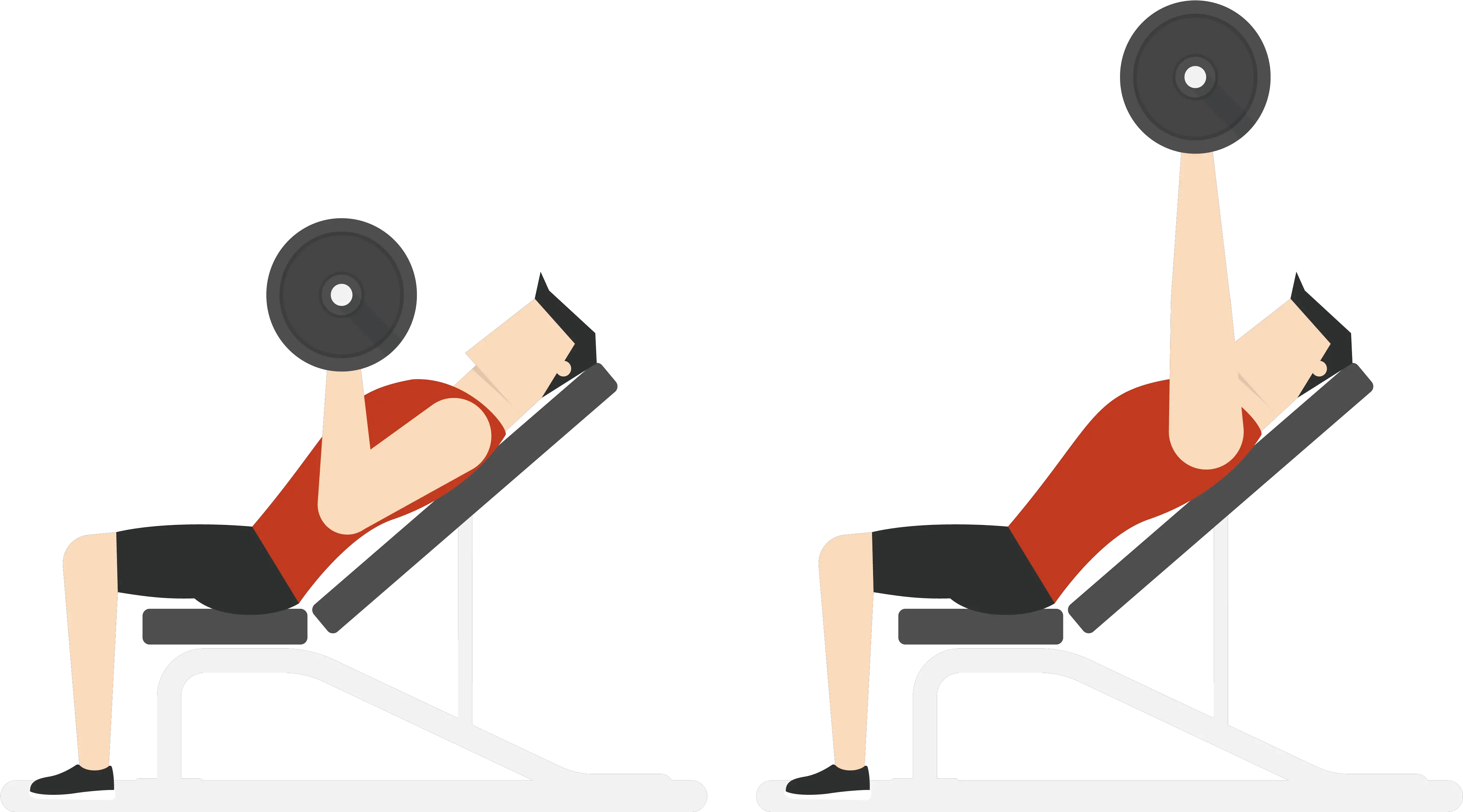 Fitness Vector Png Physical Exercise Euclidean Vector Bench Press Cartoon Png Gym Png