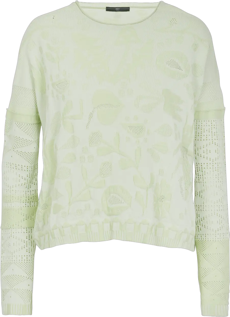 Glare Pale Green Sweater With 3d Pattern Sweater Png Glare Png