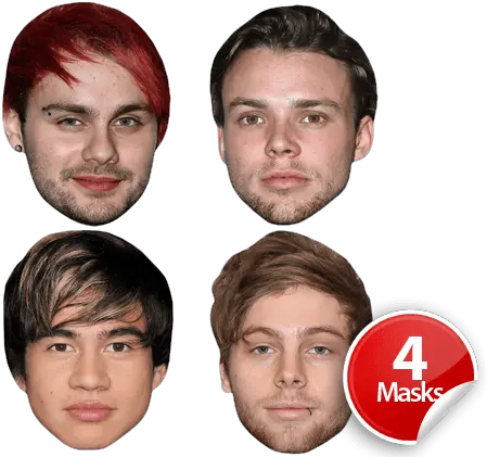 5 Seconds Of Summer Mask Pack Little Mix Mask Png 5 Seconds Of Summer Logo