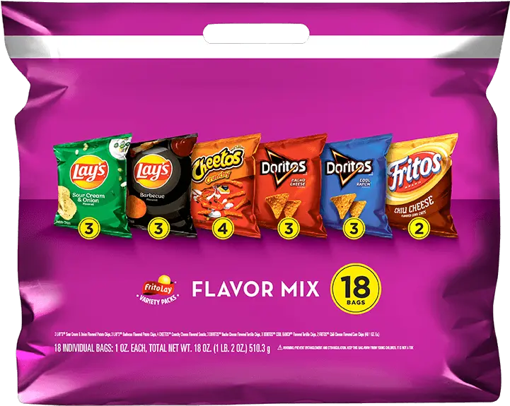 Frito Lay Flavor Mix Variety Pack Variety Packs Frito Lay Flavor Mix Png Frito Lay Logo