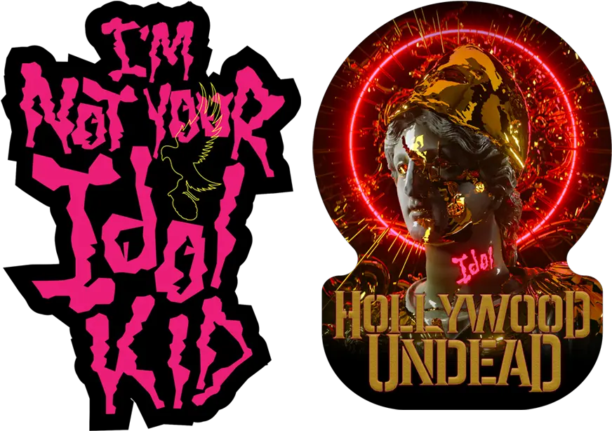 Idol Sticker Set Featured Hollywood Undead Hair Design Png Featured Icon