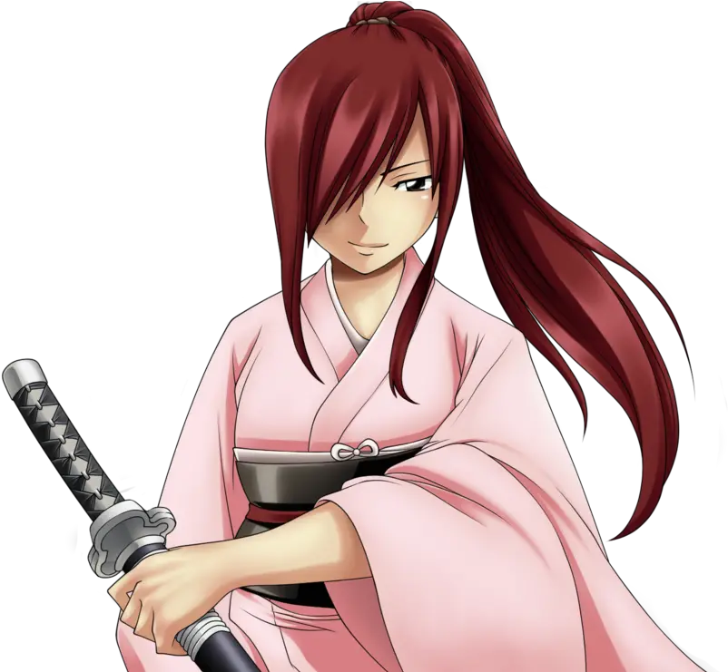 Download Erzascarlet Erza Fairytail Erza Scarlet Ponytail Png Erza Scarlet Png