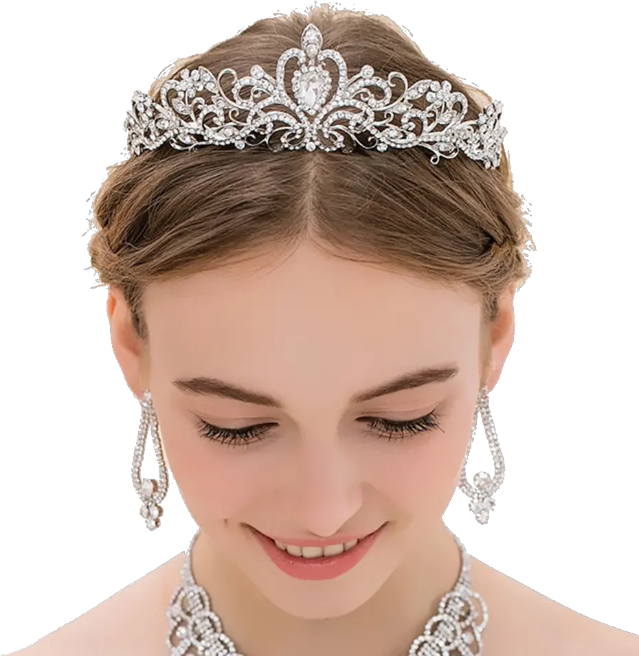 Ainameisi Fashion Bridal Wedding Crown Princess Rhinestone Headband Crystal Tiaras And Crowns Hairband Hair Jewelry Accessories Princess Crown Headband Png Tiara Transparent