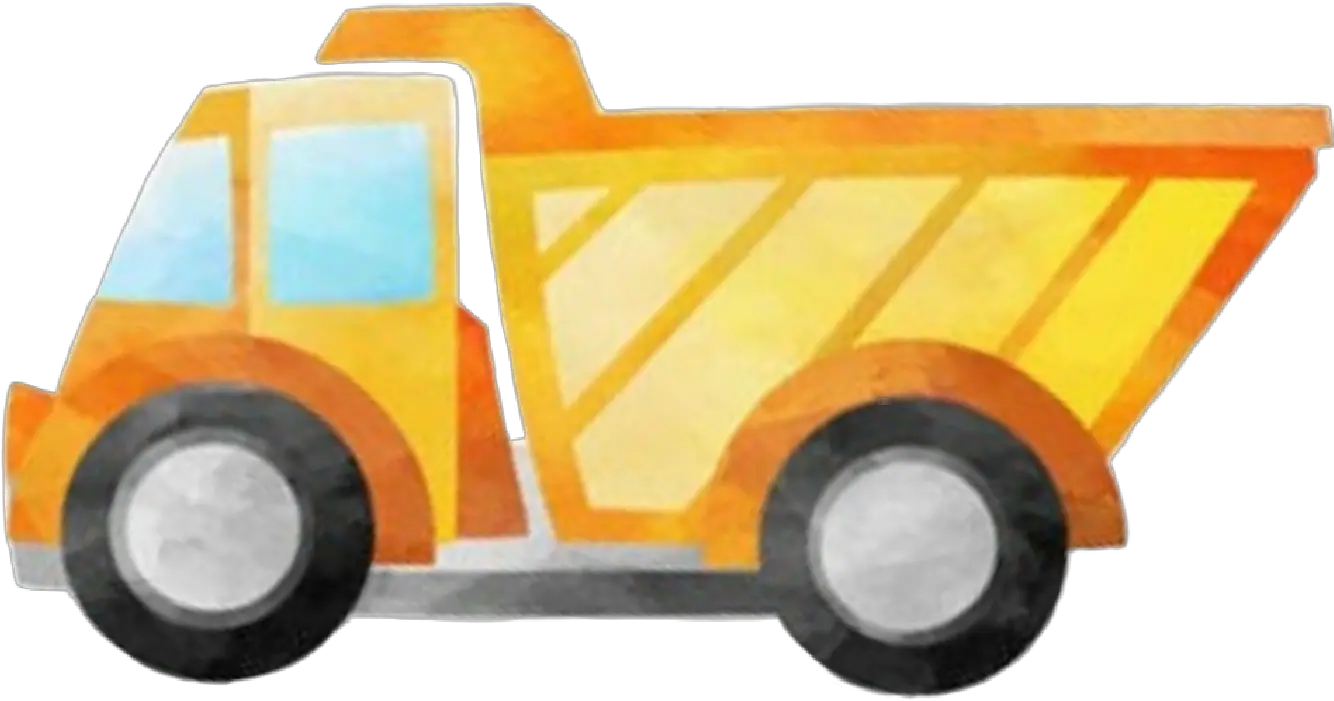 Watercolor Truck Dumptruck Dump Sticker By Stephanie School Bus Png Hotwheels Png