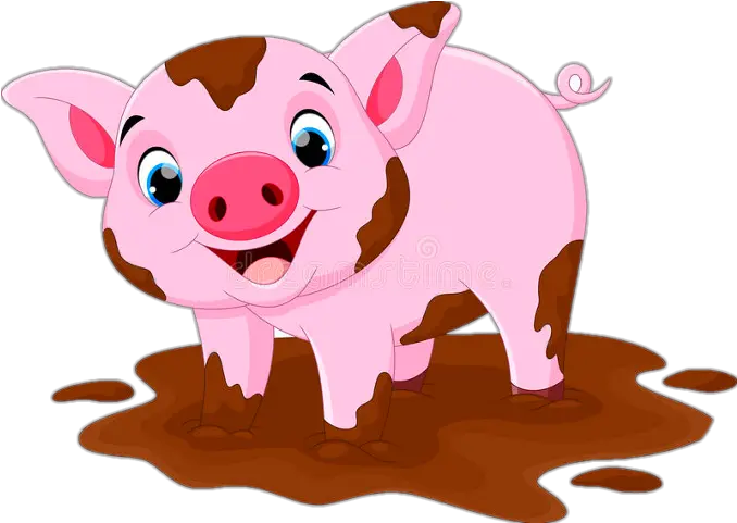 Pig In Mud Cartoon Clipart Full Size Clipart 1565056 Imagenes Animadas De Un Cerdo Png Mud Png