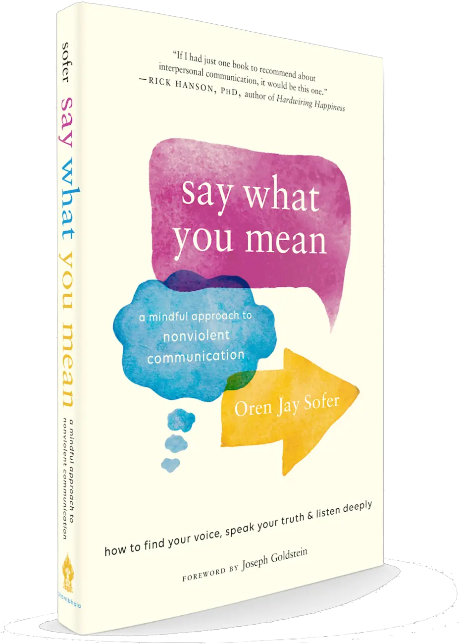 Oren Jay Sofer Nonviolent Communication Say What You Mean Png Communication Png