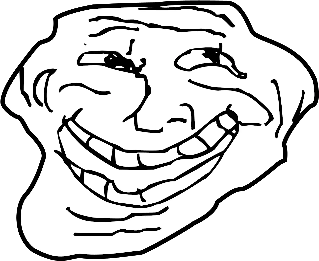Image 538951 Trollface Know Your Meme Hand Drawn Troll Face Png Troll Face Transparent