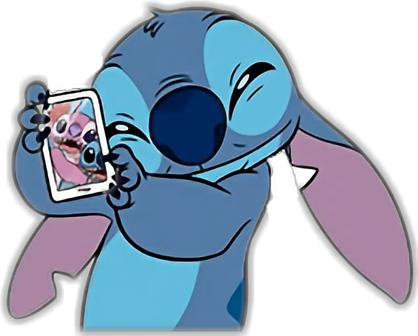 Stitch Stitchdisney Stitchandangel Selfie Goodmorning Stickers De Angel Stitch Png Lilo Pelekai Icon