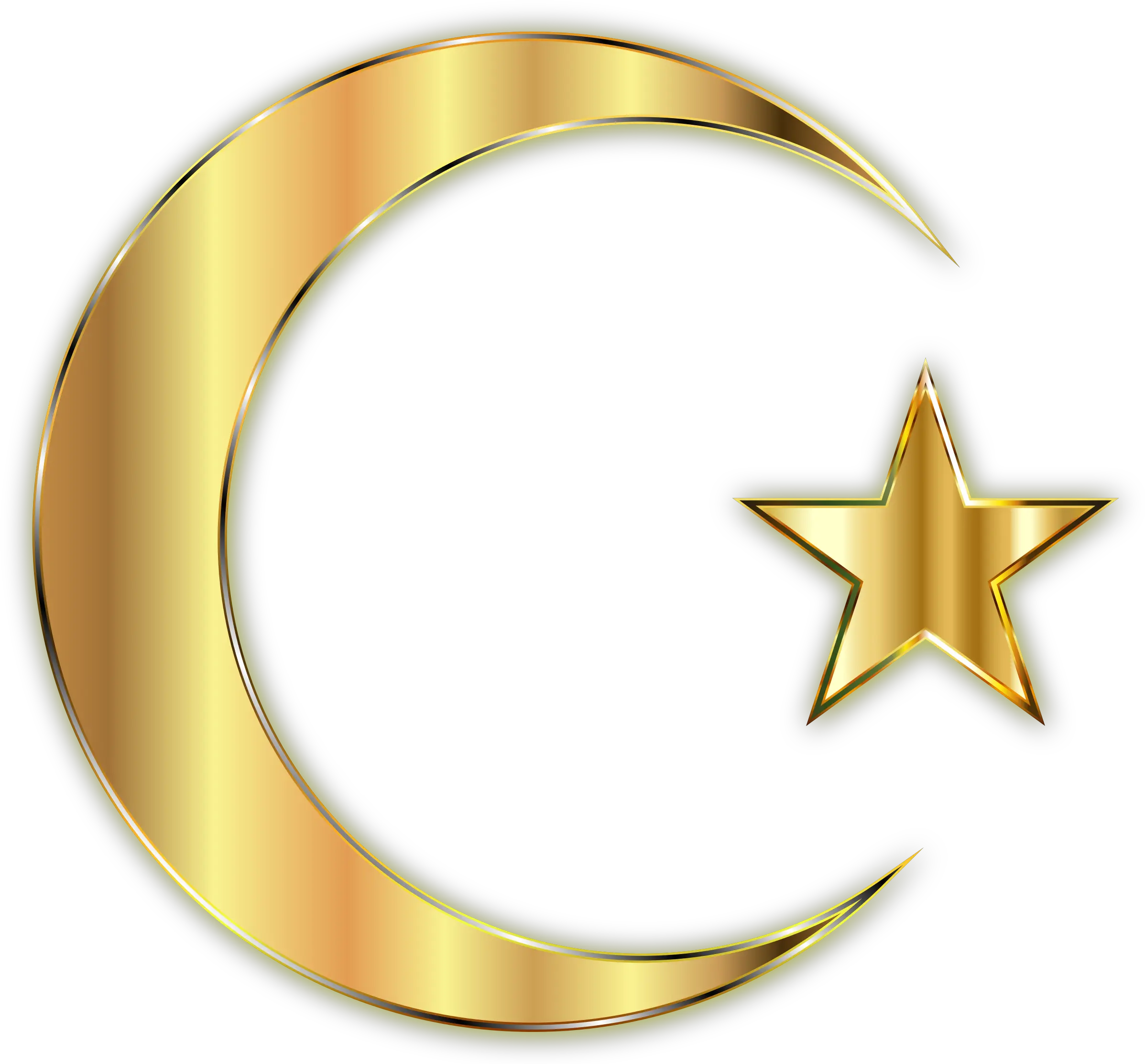 Download Star And Crescent Moon Computer Icons Gold Crescent And Star Free Png Cresent Moon Icon