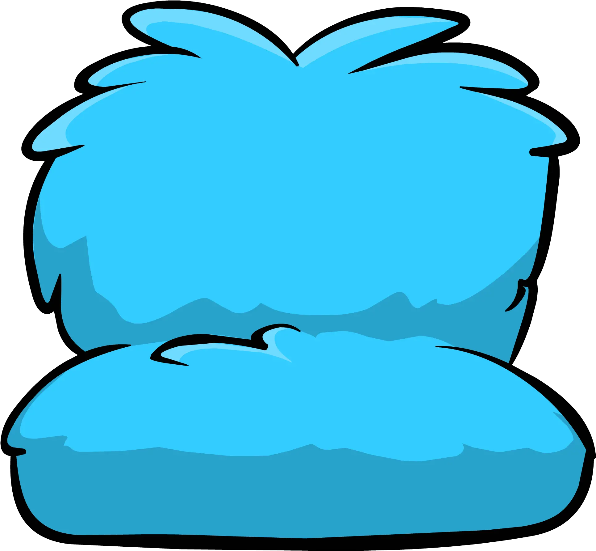 Fuzzy Blue Couch Icon Id 832 Sofa Club Penguin Id Png Sofa Icon Png