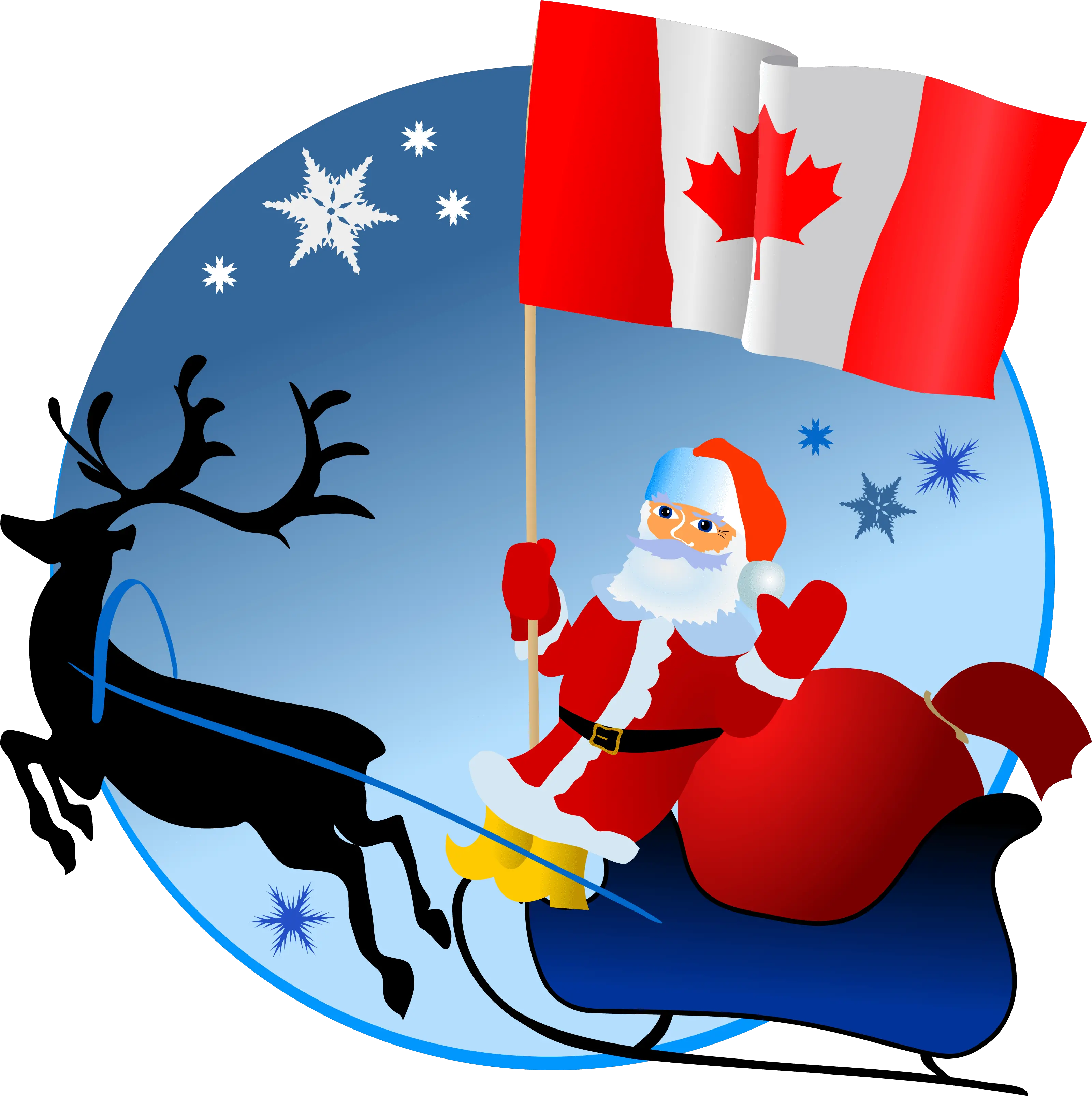 Santa With Canadian Flag Merry Christmas From South Africa Merry Christmas Colombia Png Canadian Flag Transparent