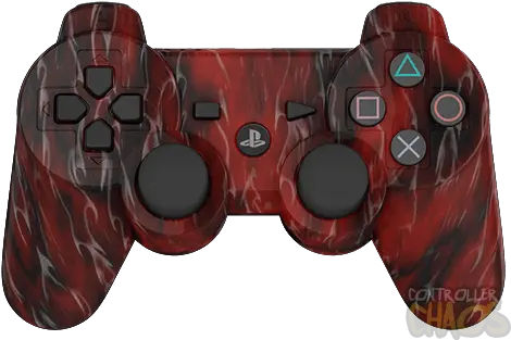 Red Flame Ps3 Controller Limited Edition Png Red Flames Png