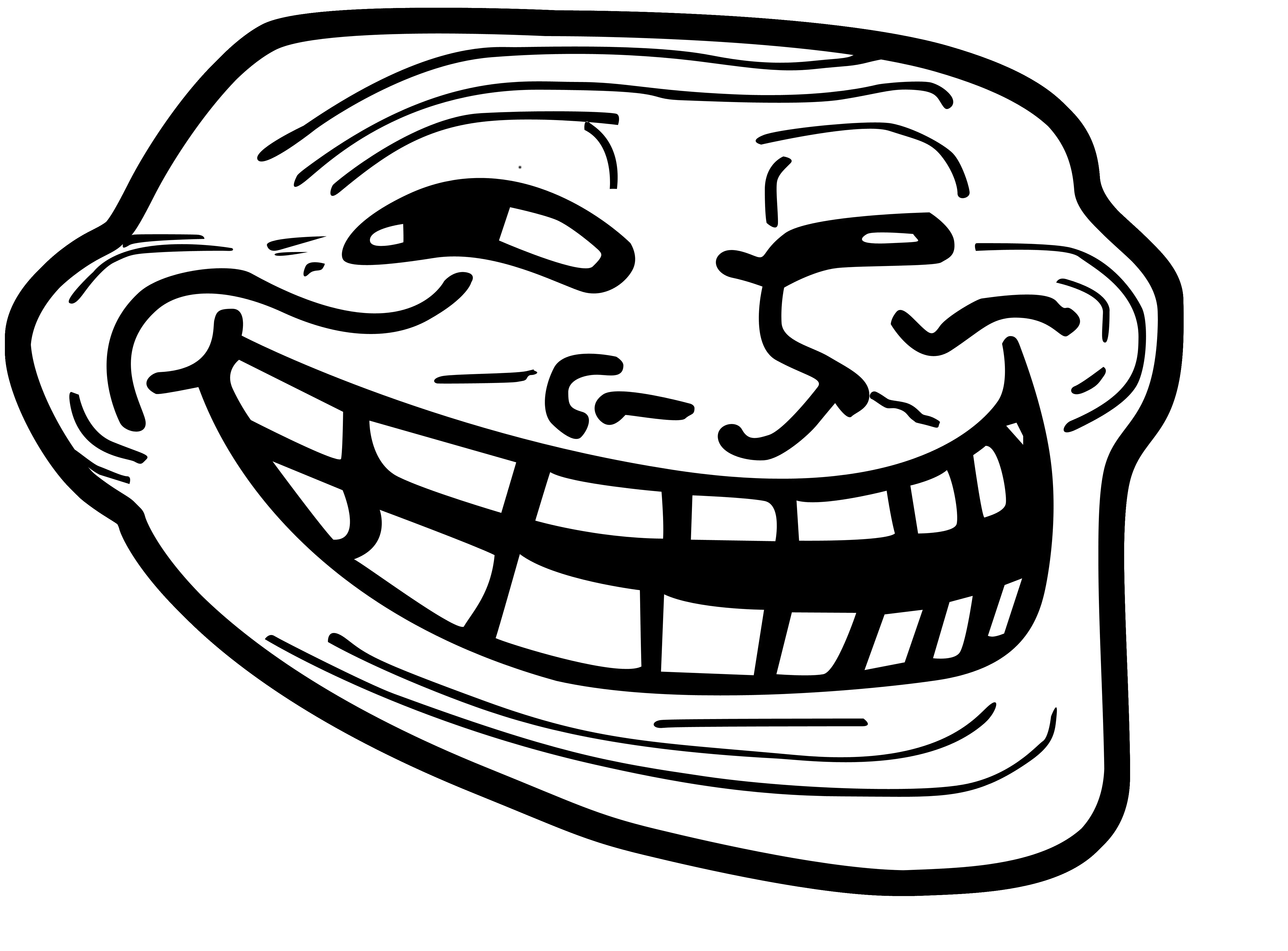 Trollface Troll Face Faces Png Meme From Black Mirror Troll Face Png No Background