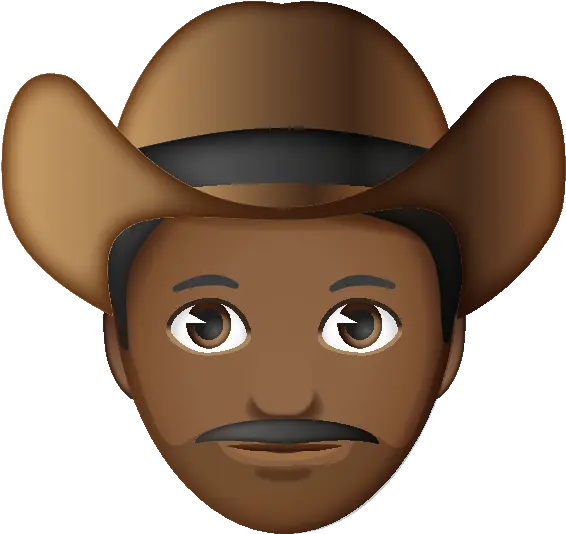 Cowboy Emoji Black Cowboy Hat Emoji Png Cowboy Emoji Transparent