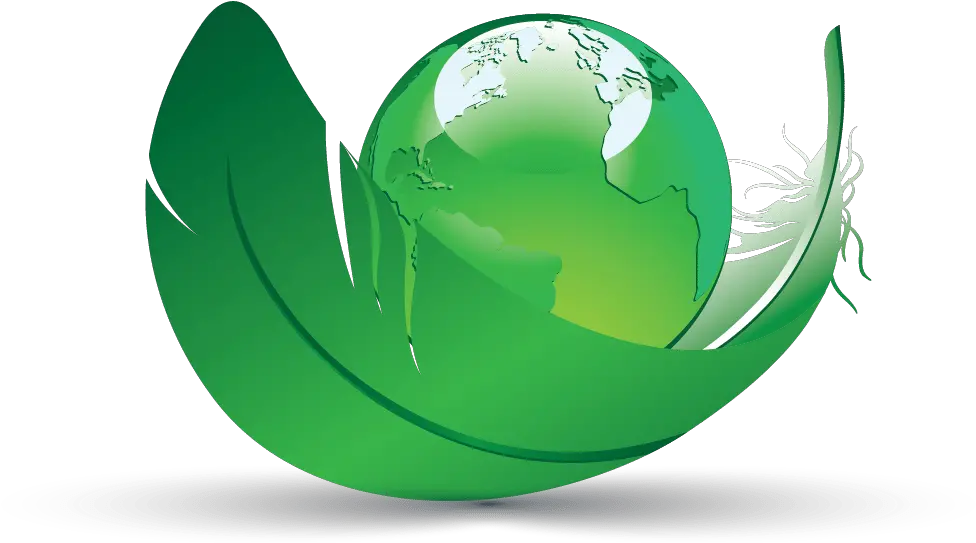 3d Earth And Leaf Logo Templates Green Leaf Logo 3d Png Leaf Logos png