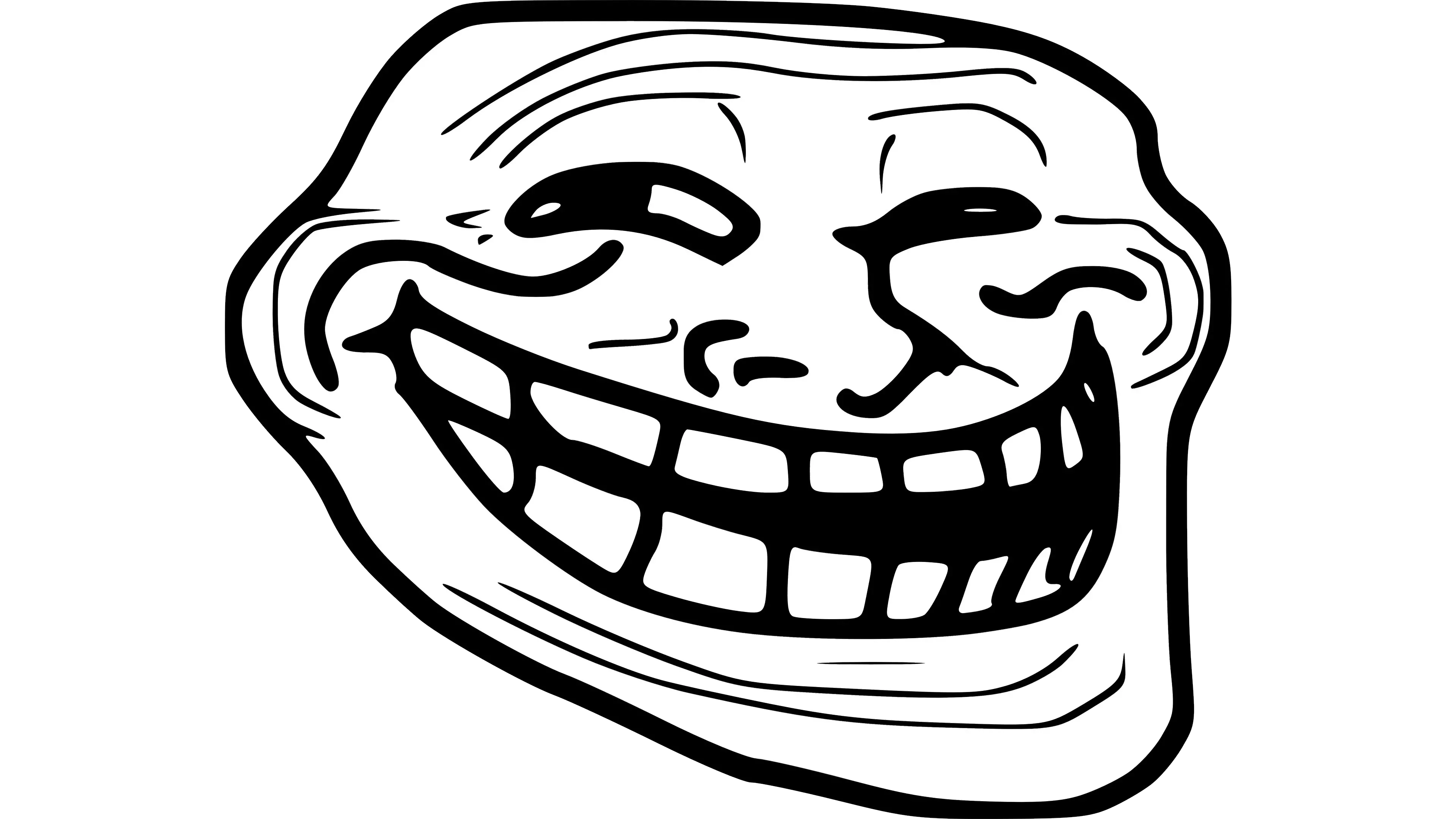 Png Trollface Black Mirror Meme Face Troll Face Transparent Background